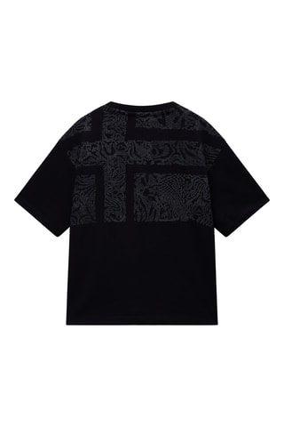 Camiseta loose - S-Campido Ss W - Negro