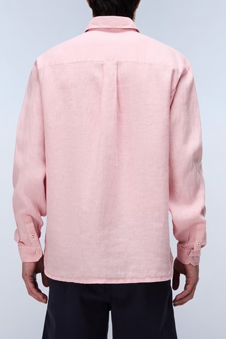 Camisa relaxed de lino - G-Linen Ls 1 - Rosa