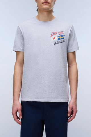 T-shirt regular - S-Mahsa Ss - Gris clair chiné