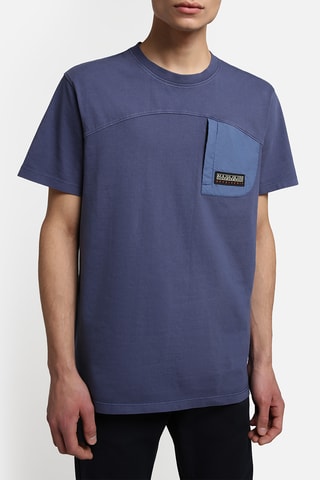 T-shirt regular - S-Noasca - Bleu