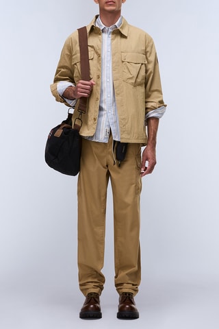 Pantalón relaxed fit - M-Aylin Cargo - Marrón claro