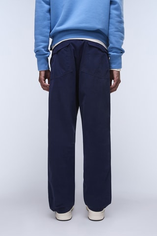 Pantalón chino loose - M-Spejil - Azul oscuro