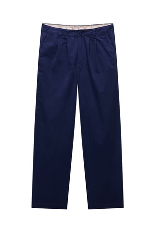 Pantalón chino loose - M-Spejil - Azul oscuro