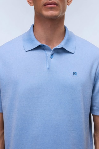 Polo relaxed - D-Hudson Polo Ss - Ciel