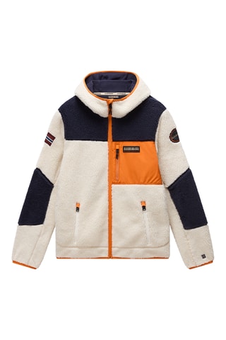 Chaqueta polar con capucha - Yupik Fzh 3 - Blanco