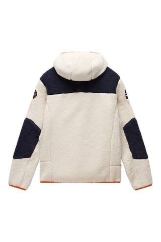 Chaqueta polar con capucha - Yupik Fzh 3 - Blanco