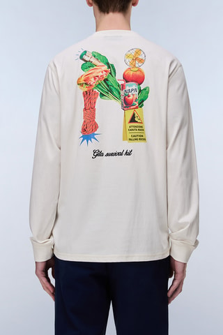 T-shirt relaxed - S-Sol Ls - Blanc