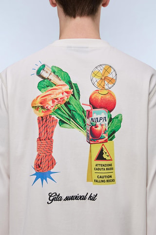 T-shirt relaxed - S-Sol Ls - Blanc