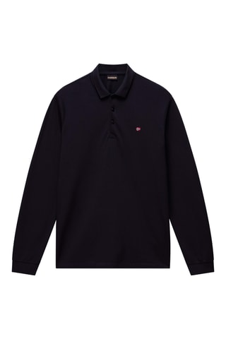Polo regular fit - Ealis Ls 1 - Negro