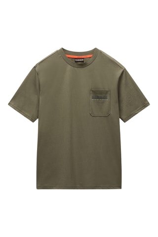 T-shirt relaxed - S-Fanes Ss - Kaki