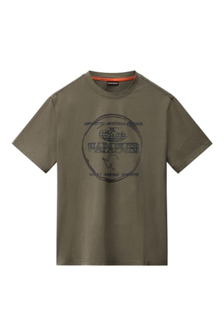 T-shirt relaxed - S-Bald Ss - Kaki