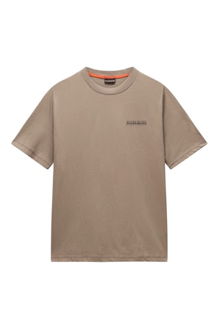 T-shirt relaxed - S-Back Graphic Ss - Beige