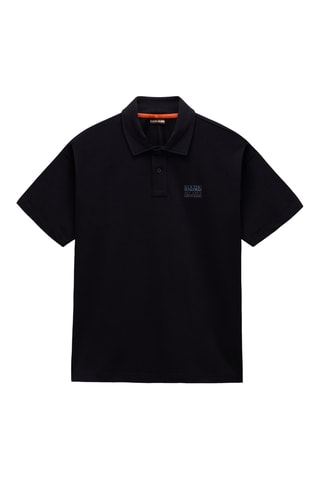Polo loose - E-Elevated Logo Ss - Negro