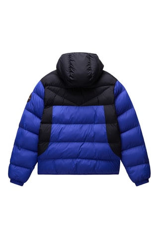 Anorak con capucha - A-Molveno Hood - Azul rey y negro