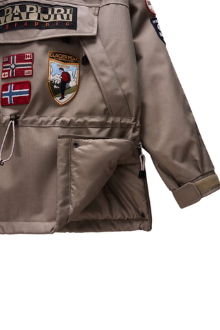 Parka con capucha - Skidoo 1990 Patch - Beige