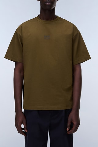 T-shirt loose - S-Elevated Logo Ss - Vert foncé