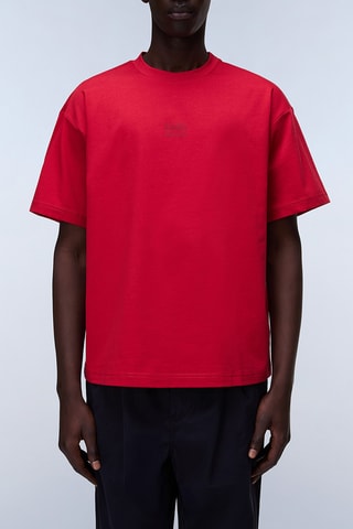 T-shirt loose - S-Elevated Logo Ss - Rouge