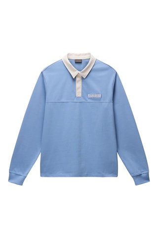 Polo relaxed fit - E-Mont Ls - Celeste
