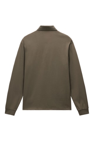 Polo relaxed fit - E-Badge Ls - Verde