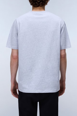 T-shirt relaxed - S-Badge Ss 1 - Gris clair chiné