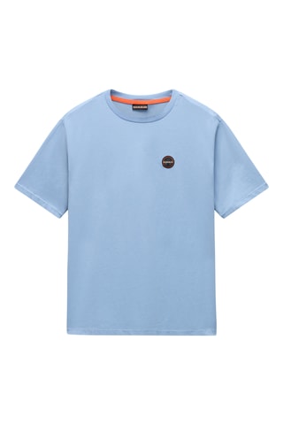 T-shirt relaxed - S-Badge Ss 1 - Ciel