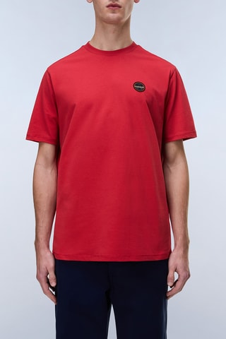 T-shirt relaxed - S-Badge Ss 1 - Rouge