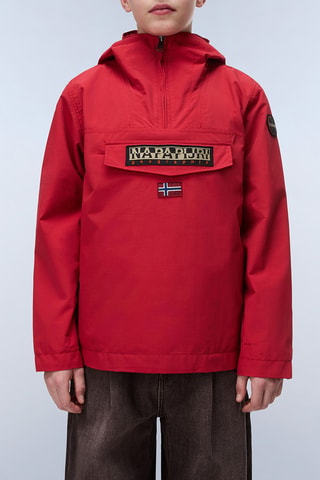 Windjack met Capuchon - K Rainforest Sum 4 - Rood