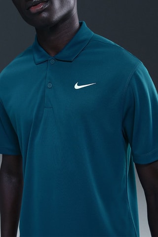 Polo de tennis Victory - Bleu canard et blanc