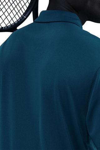 Polo de tennis Victory - Bleu canard et blanc