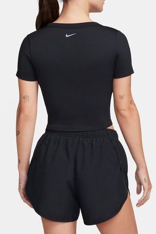T-shirt cropped d'entraînement Nike One Fitted - Noir