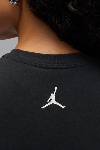 T-shirt cropped de basketball Flight - Noir