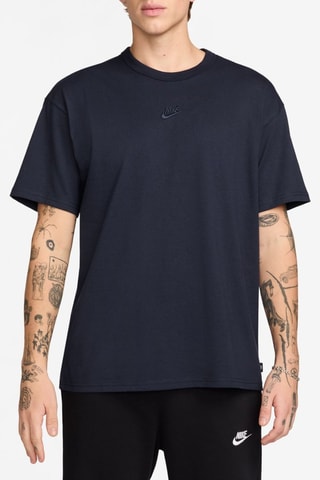 T-shirt de sport en coton biologique Premium Essentials - Bleu marine