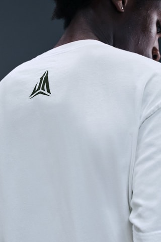 T-shirt de basketball Ja Morant - Blanc et noir