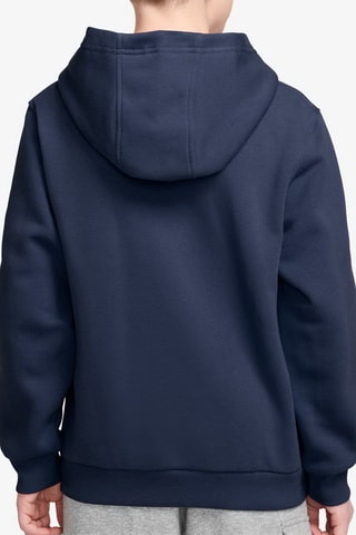 Felpa con cappuccio Sportswear Club - Navy e argentato