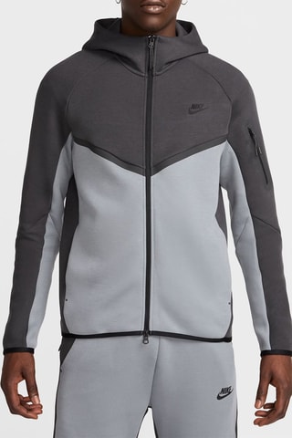 Sweat à capuche Tech - Gris foncé
