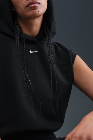 Sweat sans manches à capuche Sportswear Chill Terry - Noir