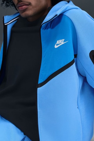 Sweat à capuche Tech - Bleu