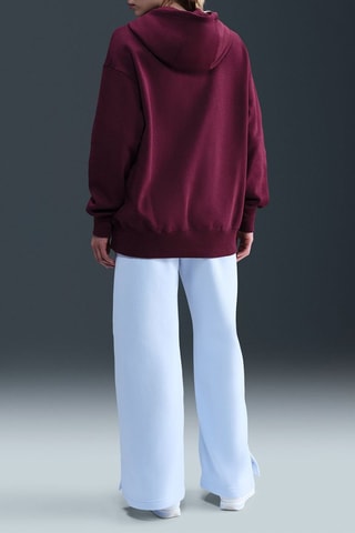 Sweat à capuche Phoenix - Bordeaux et blanc