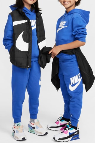 Felpa con cappuccio e pantaloni in pile Nike Club - Blu elettrico