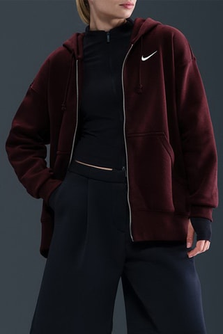Sweat polaire à capuche Sportswear Phoenix - Bordeaux