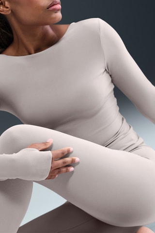 Legging taille haute Zenvy - Gris clair
