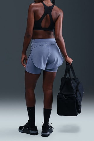 Short 2-en-1 taille haute Nike Universa - Ciel