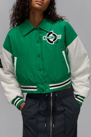 Giubbotto Jordan Brooklyn - Verde e bianco