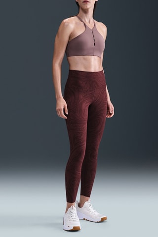 Legging taille haute Nike Zenvy - Bordeaux