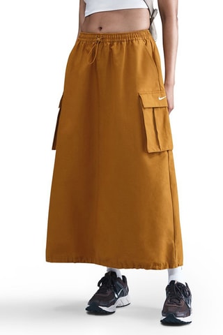 Jupe midi Nike Sportswear - Moutarde