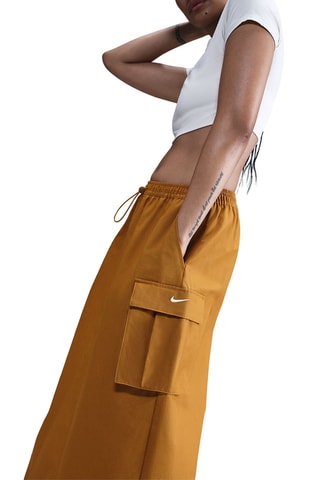 Jupe midi Nike Sportswear - Moutarde