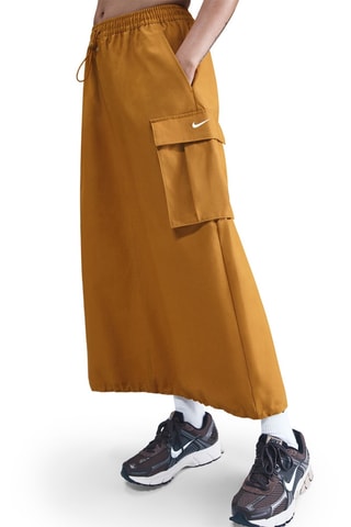 Jupe midi Nike Sportswear - Moutarde