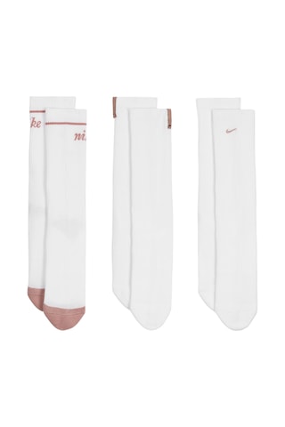 3 paires de chaussettes Nike Everyday Plus - Blanc 