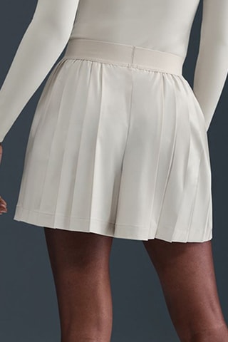Jupe-short plissée taille haute Nike 24.7 PerfectStretch - Blanc