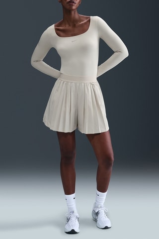 Jupe-short plissée taille haute Nike 24.7 PerfectStretch - Blanc